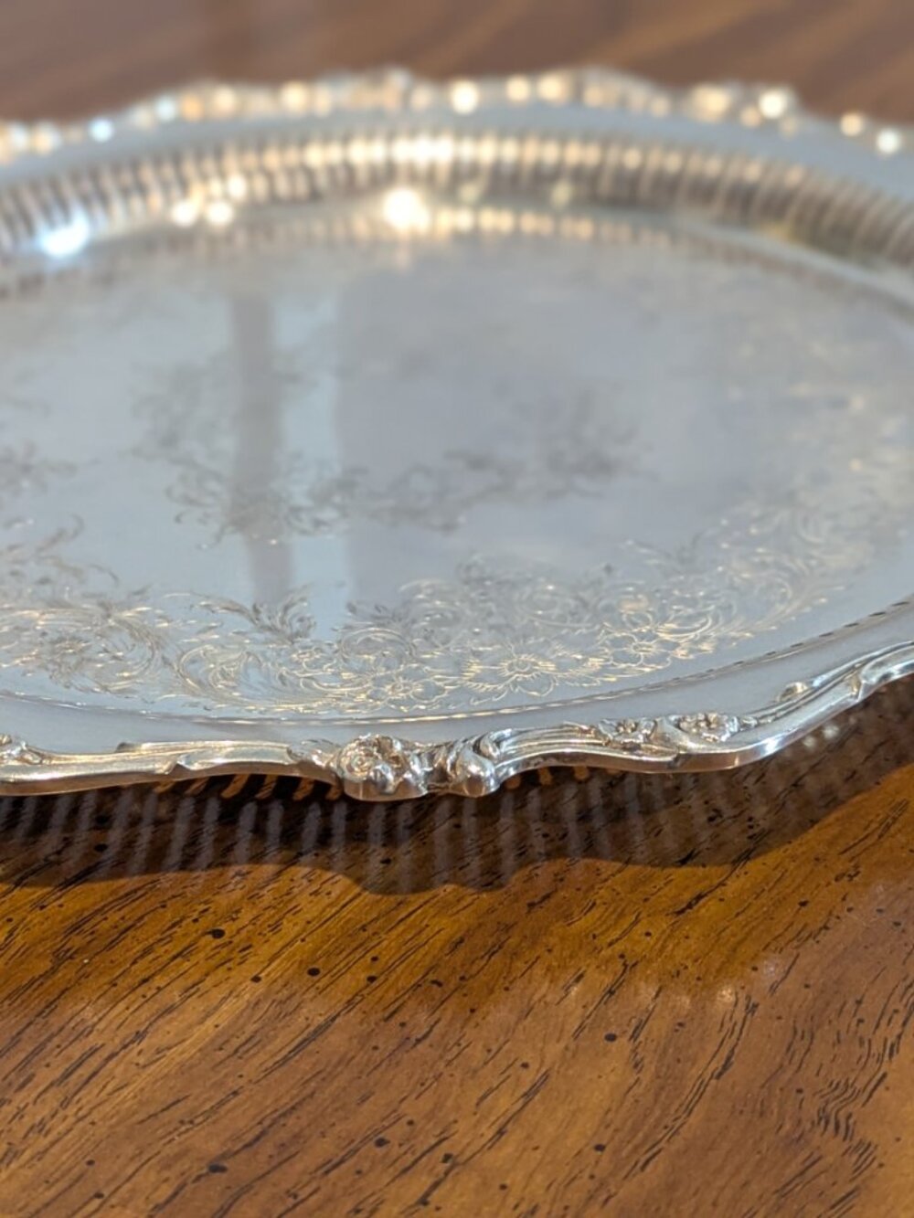Wilcox American silver company American Rose 7371B Platter - Picture 3 of 13